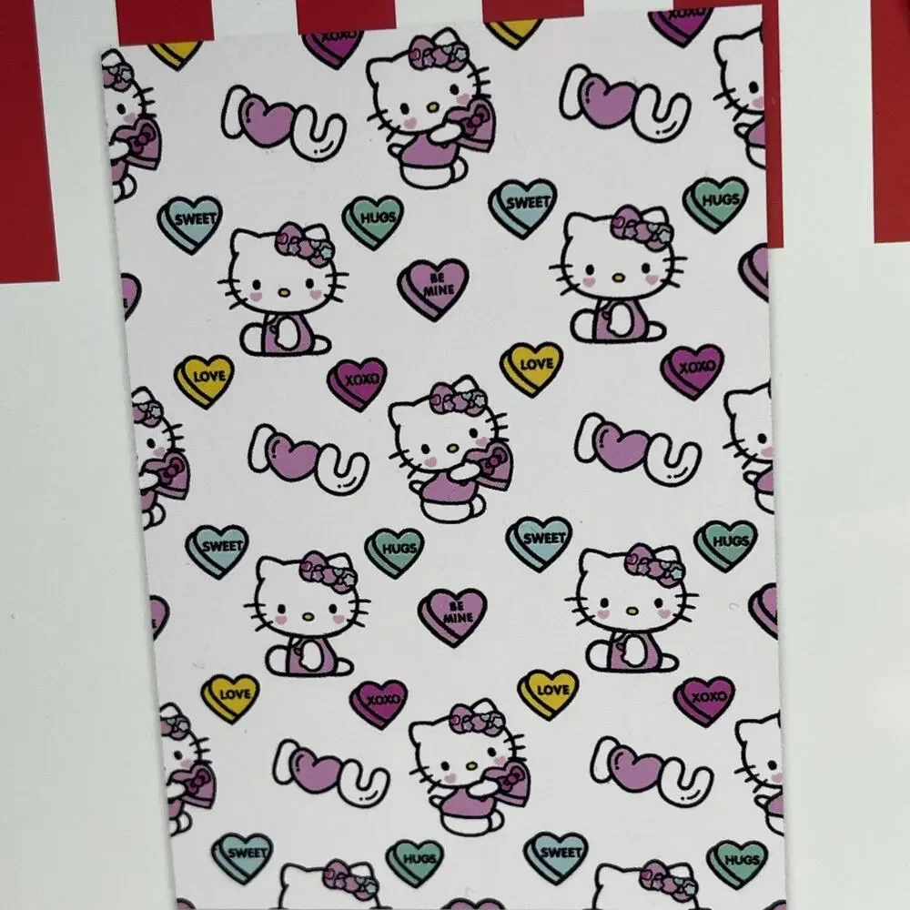 Hello Kitty Throw Blanket Valentine Love Conversation Candy Hearts 2025 Sanrio